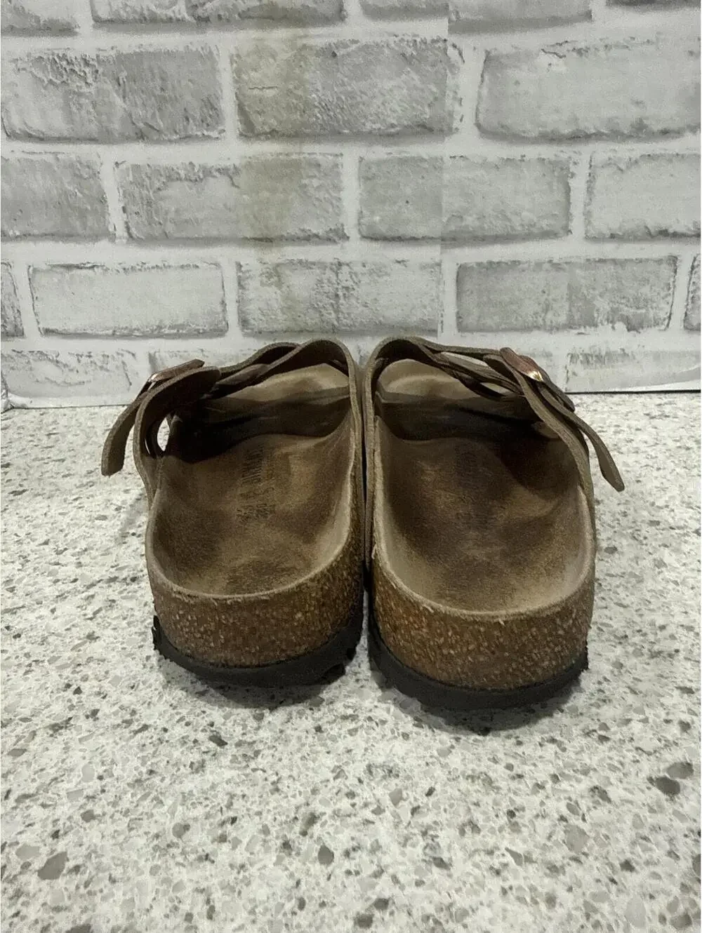 Birkenstock Lugano Tan Suede Cross-Strap Unisex Sandals, Size 43